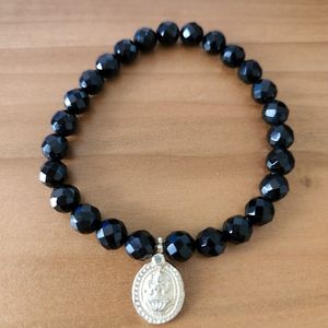 Satya Jewelry Black Beaded Bracelet